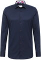 ETERNA Slim fit Navy košile Cover s červeným kontrastem Non Iron